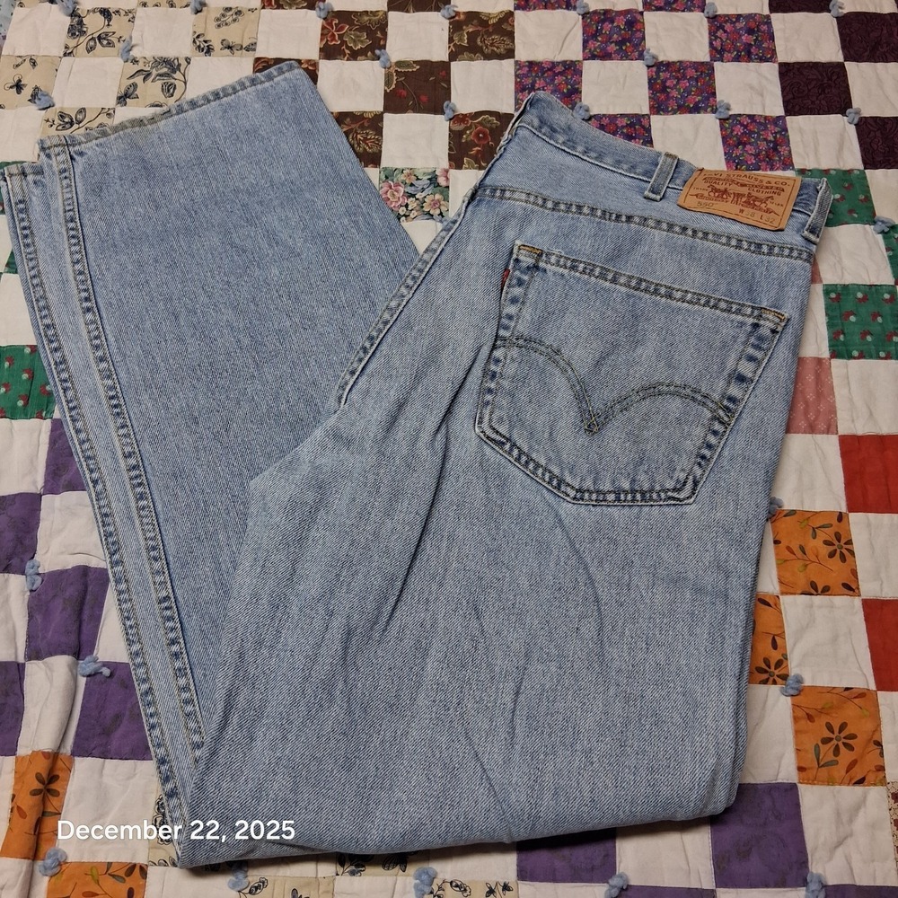 VTG Levi‎ 550 Jeans Men 38x32 Blue Relaxed Fit Tapered Leg Casual Workwear Pant